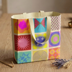 Pixel Bloom Market Tote