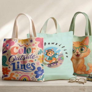 Storybook Print Tote