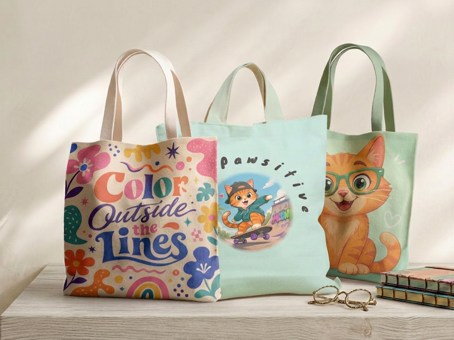 Storybook Print Tote