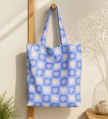 Blue Daisy Tote
